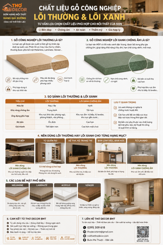 Gỗ công nghiệp Buôn Ma Thuột tại Thơ Decor BMT