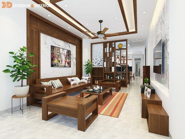 Thiết Kế Nội Thất 3D Buôn Ma Thuột – Phối Màu Vân Gỗ